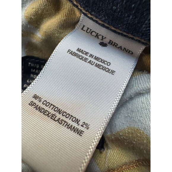 Lucky Brand Sienna Cigarette Jeans Womens Size 26 Blue Denim Stretch Mid-Rise Sl - Picture 3 of 11